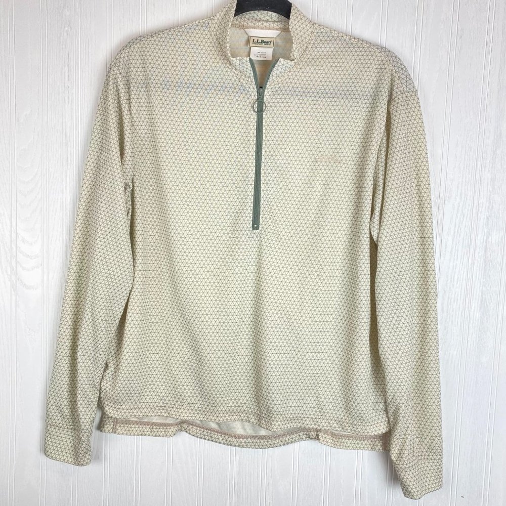 LL BEAN VINTAGE 3/4 ZIP JACKET SIZE‎ MEDIUM